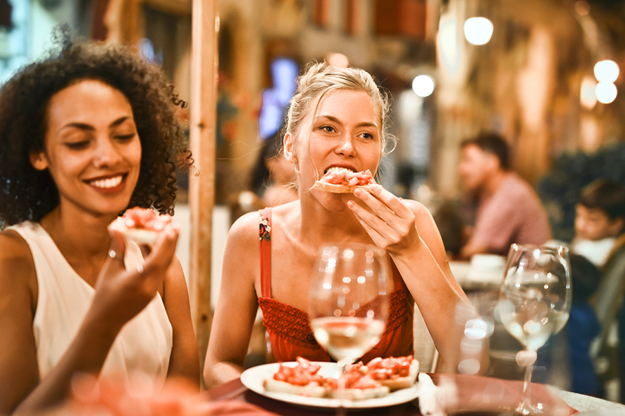 Sharing Bruschetta
