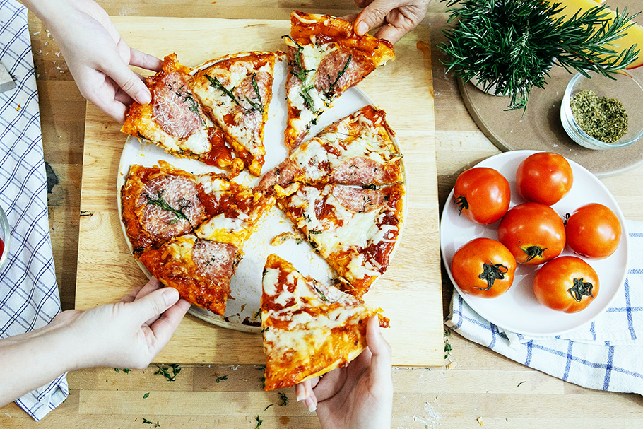 Sharing Pizza with Tomatoes